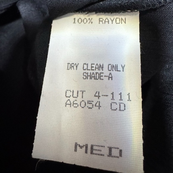 Marsha and Julio For Componix Wood Bead Black Gauzy Tank Top Sleeveless Shirt M - Picture 5 of 7